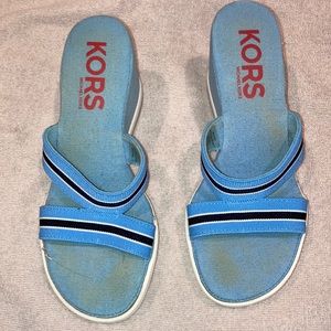 Women’s platform wedge sandals. Michael Kors